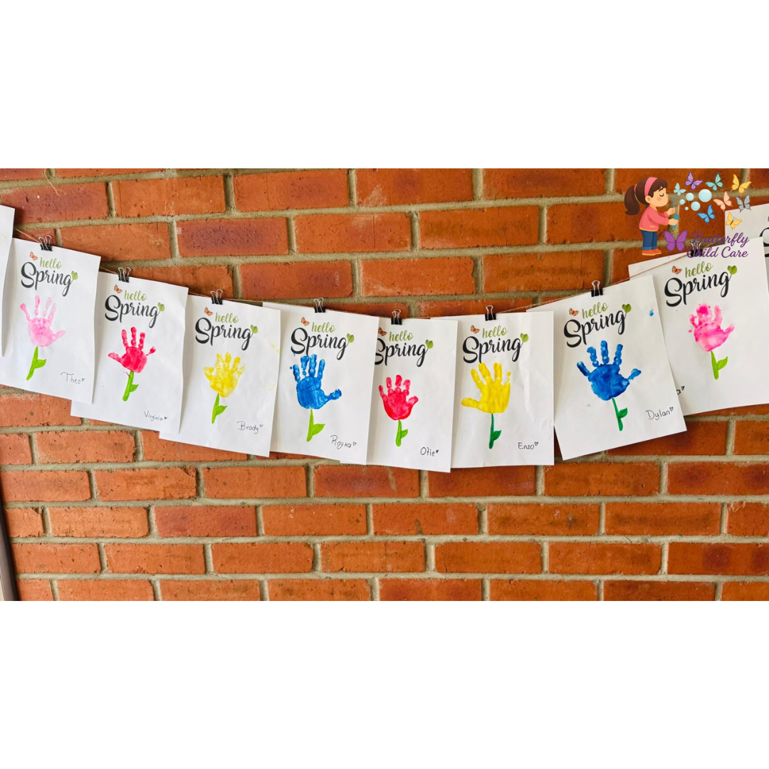 Children working on art projects