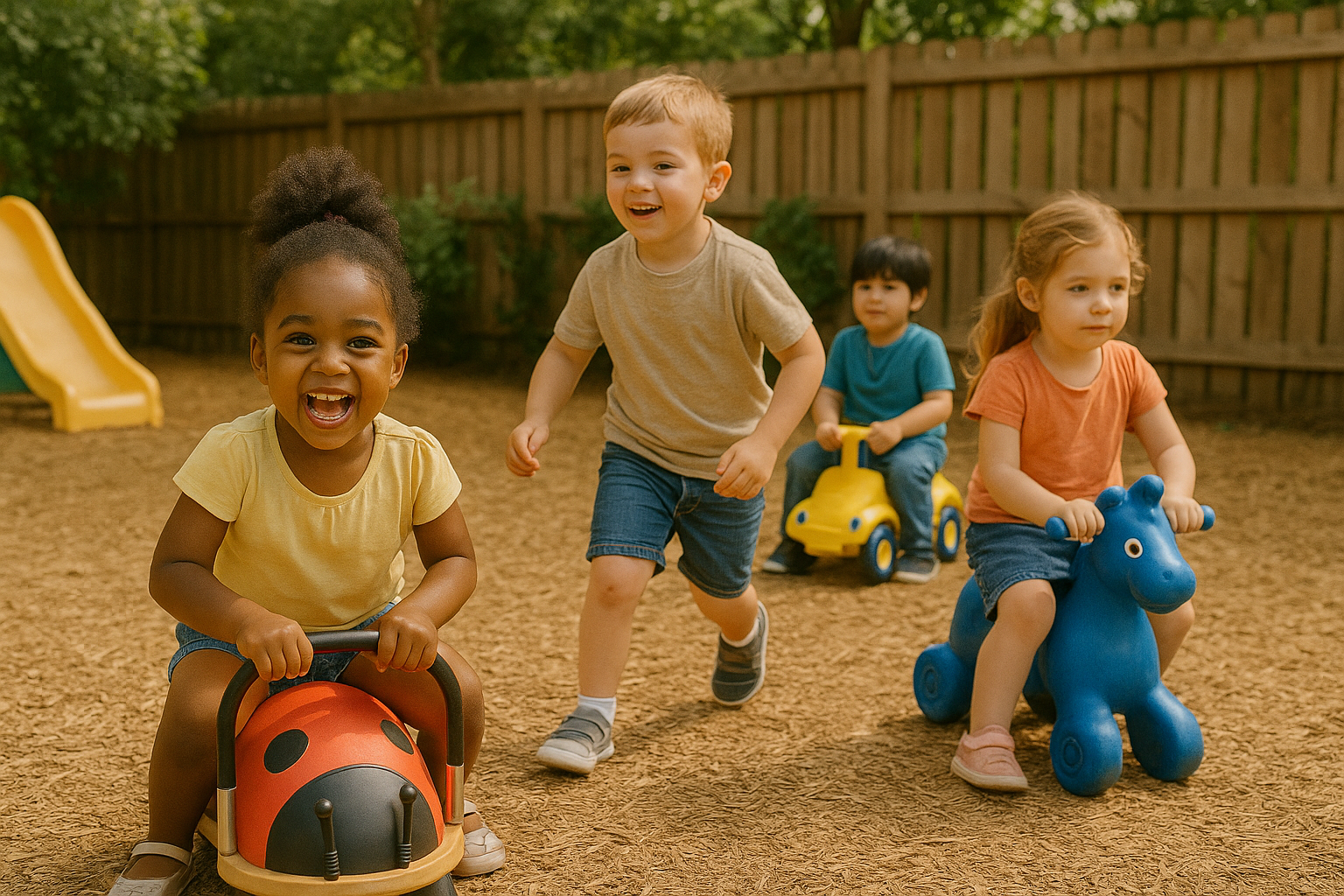 Children playing outdoors